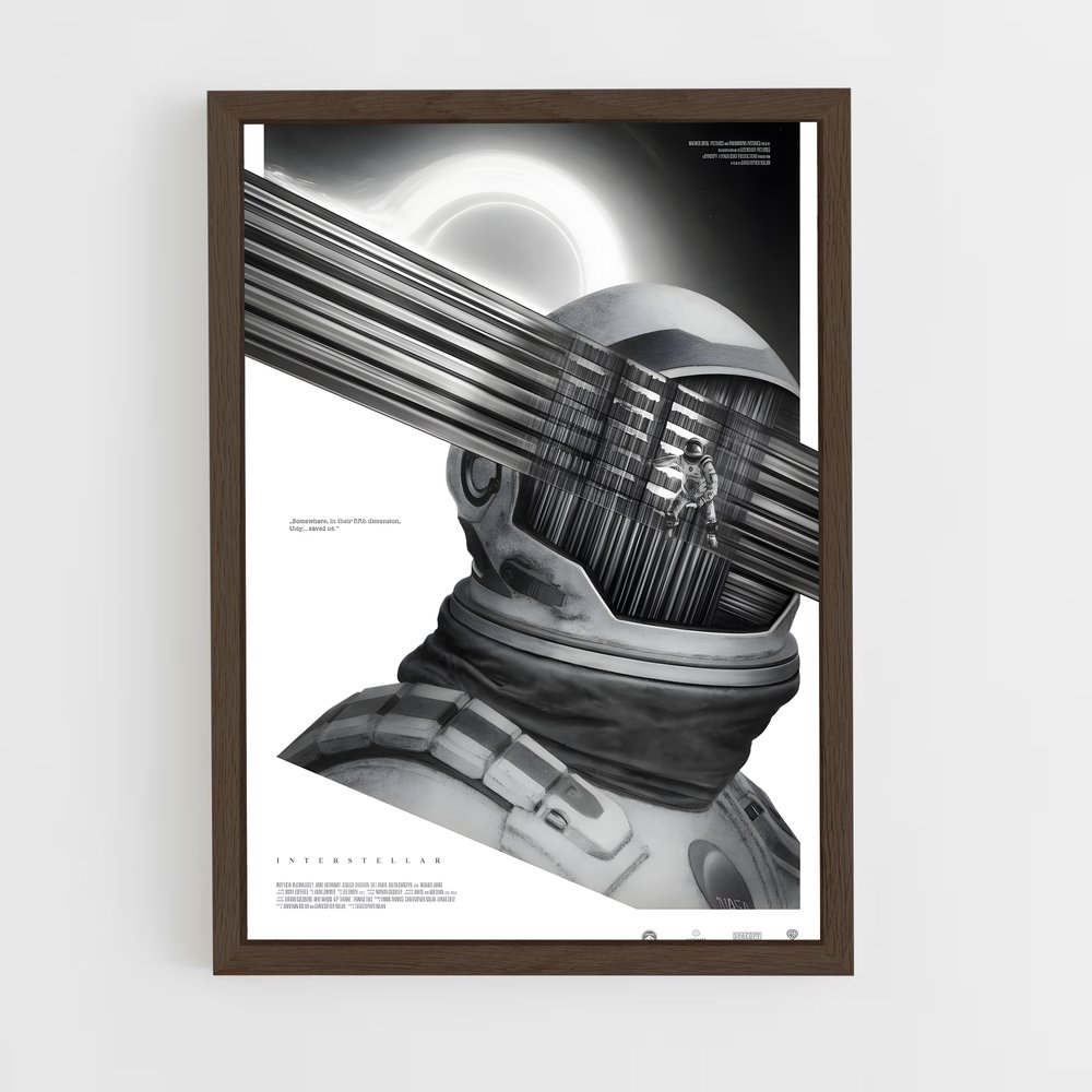 Poster captivant d'art Interstellar – affiche Art spatial (vue 5)
